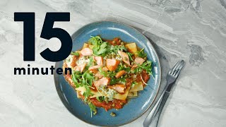 Wat eten we vandaag Open lasagne met warmgerookte zalm – Allerhande [upl. by Eilyab228]