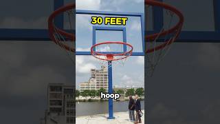 Would You Miss On A 30 Foot Tall Basketball Hoop shorts [upl. by Artemed]