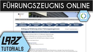 Führungszeugnis online beantragen  Tutorial [upl. by Elleynad]