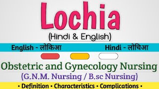 Lochia In Hindi  लोकिया हिंदी में  लोचिआ हिंदी में [upl. by Dieter712]