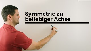 Symmetrie zu beliebiger Achse zu beliebigem Punkt  Mathe by Daniel Jung [upl. by Daisy]