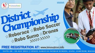 Innovatron  District Championship 20  InterSchool Robotics Championship  Narayan World School [upl. by Marline356]