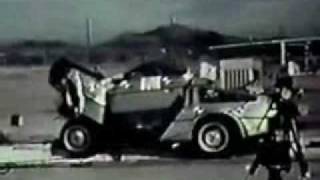 DeLorean DMC12 40mph Crash Test [upl. by Gayn361]