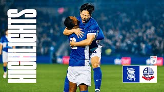 HIGHLIGHTS  Birmingham City 20 Bolton Wanderers  Iwata SCREAMER helps keep us top of the league 🤩 [upl. by Haianeb584]