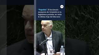 Néstor Grindetti jefe de Gabinete de CABA protagonizó un incómodo momento en medio de un discurso [upl. by Uot]