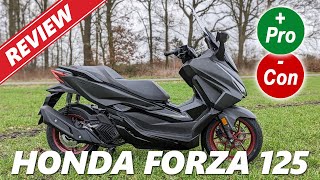 Honda Forza 125  Review  pros amp cons [upl. by Ycrep]