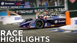 Formula E Rome EPrix Race Highlights Envision Virgin Racing [upl. by Seugram]