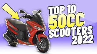 Top 10 50cc Scooters 2022 The best 50 Mopeds and Scooters for beginners and learners on a CBT [upl. by Esli]