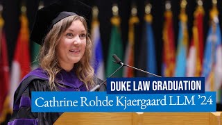 Duke Law Graduation 2024  Cathrine Rohde Kjaergaard LLM 24 [upl. by Maghutte733]