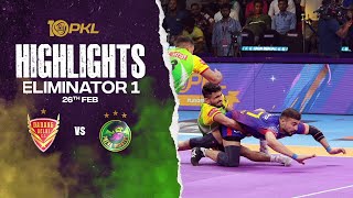 Match Highlights Dabang Delhi KC vs Patna Pirates  Eliminator 1  PKL Season 10 [upl. by Sahc]