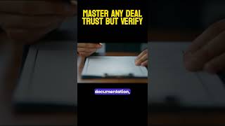 Master the Art of DealMaking and negotiation With This ONE Trick  Trust but Verify [upl. by Eloci]