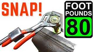 Little Knipex Cobra 125 Pliers Pushed to the Limit [upl. by Lawrence97]