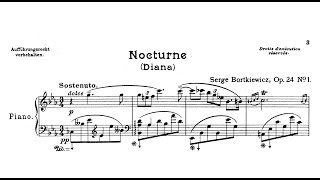 Sergei Bortkiewicz  Nocturne Diana Op241 [upl. by Waki]