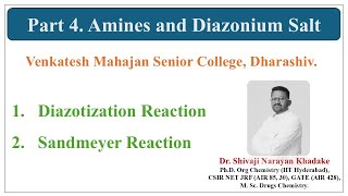 Part 4 Amine and Diazonium Salts [upl. by Mitran]