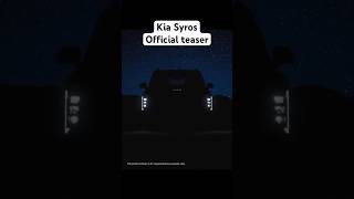 Kia Syros  official teaser [upl. by Elitnahc816]