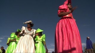 At a Herero wedding in Namibia a centuryold tradition on show [upl. by Jesus]