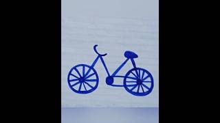 cycle drawing 🚲🚲shortsreels drawing viralart creativearttricks [upl. by Tahp]