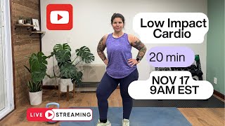 🔥 20Minute LowImpact Cardio Workout LIVE  BeginnerFriendly Fat Burn at Home [upl. by Mcafee]