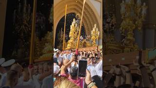 Virgen del Carmen de Huelin 2024 Gran petalada y salida a pulso de la Iglesia San Patricio [upl. by Suilenrac]