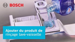 Démonstration  Ajouter du produit de rinçage lavevaisselle Bosch  Bosch Home Canada [upl. by Ztirf]