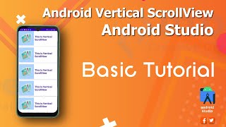 Android Virtical ScrollView Tutorial Example  Android Studio Tutorial [upl. by Icyac]