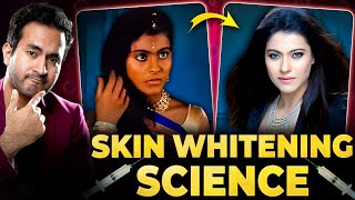 How Celebs are Turning WHITE overnight  Science of Skin Whitening [upl. by Wilow]