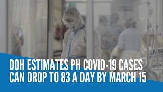 DOH estimates PH COVID19 cases can drop to 83 a day by March 15 [upl. by Kubis]