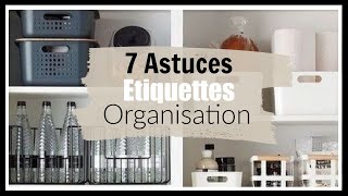 7 ASTUCES POUR FABRIQUER ETIQUETTES DORGANISATION [upl. by Felske]