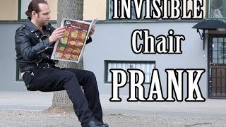 INVISIBLE CHAIR PRANK Julien Magic [upl. by Anirbys]