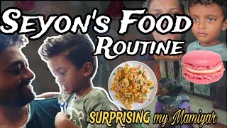 A Day In Seyons Life  2 years old baby food routine🍛  Surprising My Mother In Law  Bharya Vlogs [upl. by Htenay930]