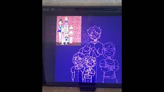 Afton family redraw 1 year difference fnaf art aftonfamily speedpaint drawing [upl. by Salamanca131]