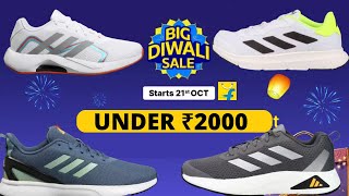 Best Adidas Shoes in Flipkart big Diwali Sale  Adidas Shoes under 2000 [upl. by Nnovahs]