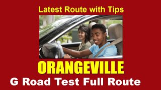 Orangeville G Road Test Route Actual Latest Route [upl. by Odnumde]