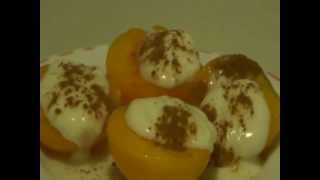 Melocotones rellenos de yogurt [upl. by Clovah]