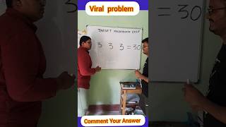 Viral Math Problem maths mathtrick reels trending youtube [upl. by Ttirrej783]