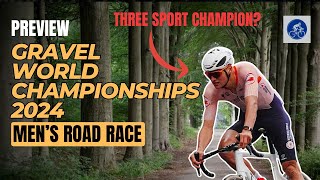 Gravel World Championships Mens Race 2024  Van der Poel Set To Become Three Sport Champion PREVIEW [upl. by Emerson]