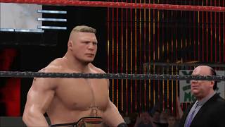 WWE 2K17  SWE Top Matches  Brock Lesnar Vs Matanza Cueto [upl. by Ocirled659]