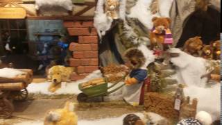 Steiff Teddy Bear Display at the Christmas Market in Munich Germany [upl. by Bayly22]