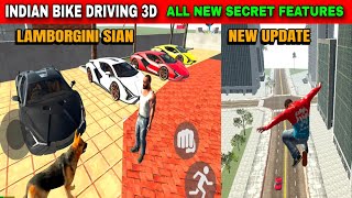 All New Secret Features Lamborghini Sian New Update  Funny Gameplay Indian Bikes Driving 3d 🤣🤣 [upl. by Durkee]