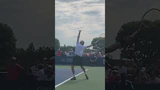 Federico Delbonis serve in slow motion [upl. by Audris]