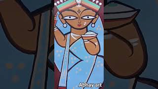 jamini ranjan Roy painting Ganesh and janani 🥰🥰youtube youtuber shortvideo shorts short art [upl. by Newkirk787]