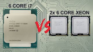 i7 5820k Vs Dual Xeon X5680 in the real world [upl. by Schreibe]