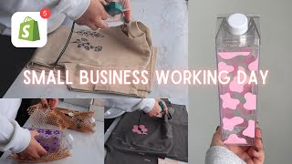 Small Business Working Day  order packing creating new products small business packaging ideas [upl. by Saree]