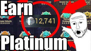 Most Fun Ways To Earn Platinum In Warframe [upl. by Atiekan214]