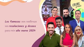 Los famosos nos confiesan sus resoluciones y deseos para este año nuevo 2024 [upl. by Gus328]