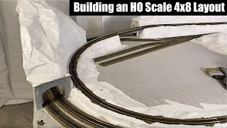 Building a New 4x8 HO Train Layout Part 3  Model Railroad Construction amp More [upl. by Etiragram]