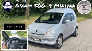 Aixam 5004 Minivan 2005 POV Drive Highspeed Walkaround [upl. by Kotto]