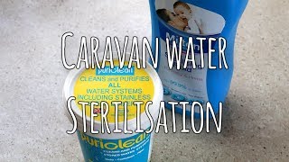 Caravan water sterilisation [upl. by Dougald]