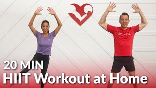 20 Minute HIIT Workout at Home No Repeat  20 Min Full Body HIIT Cardio Workouts for Fat Loss [upl. by Anirahtak]