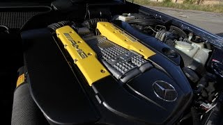 Mercedes W210 E55 Kompressor custom exaust with flap  Soundcheck [upl. by Nadnerb]